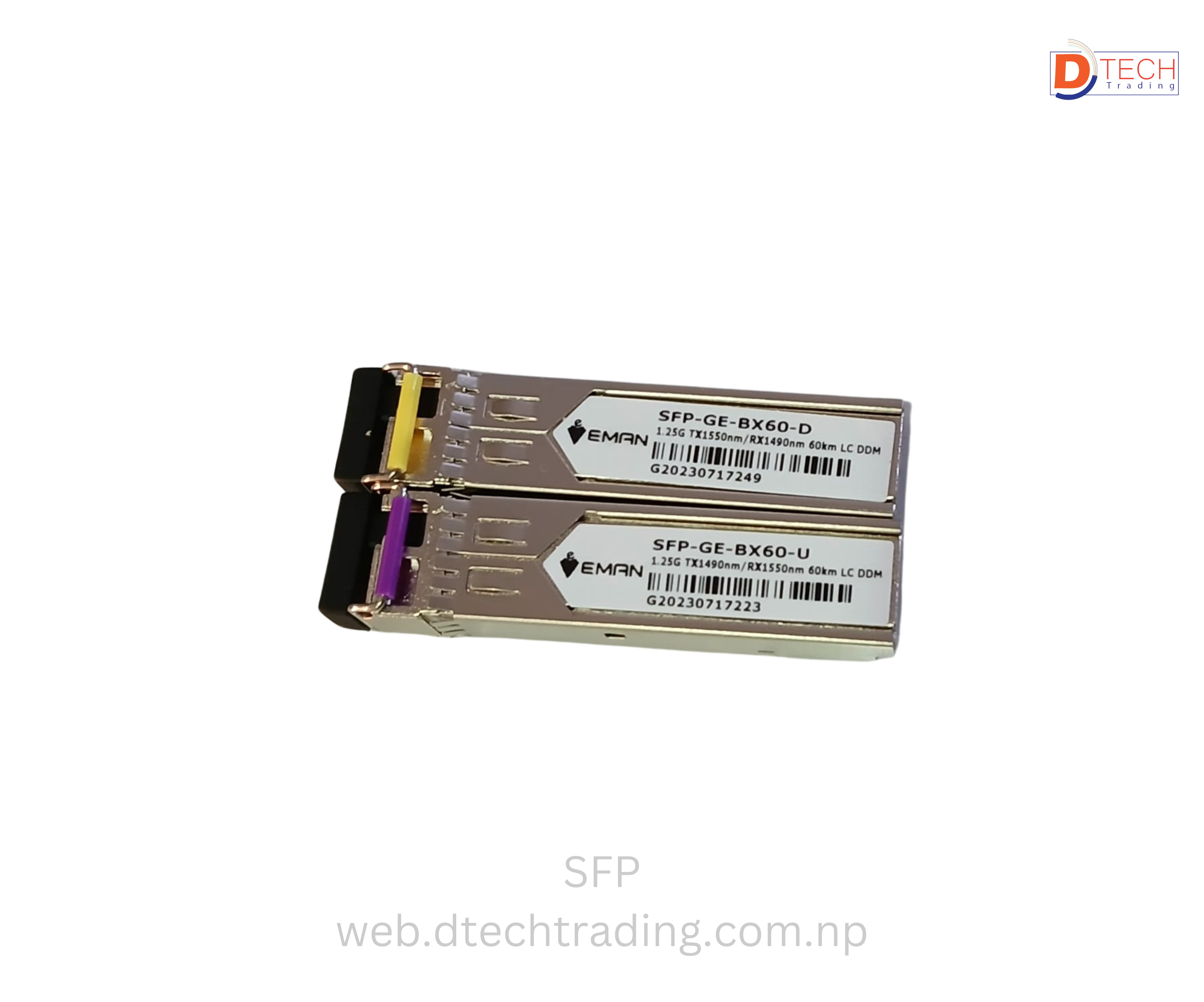 SFP 1.25G 1550Tx/1310Rx 60KM LC 120